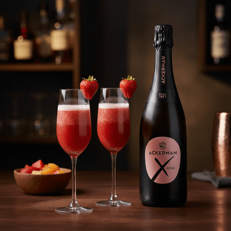 Cocktail Rossini bulles
