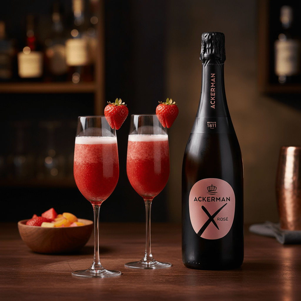 Cocktail Rossini bulles