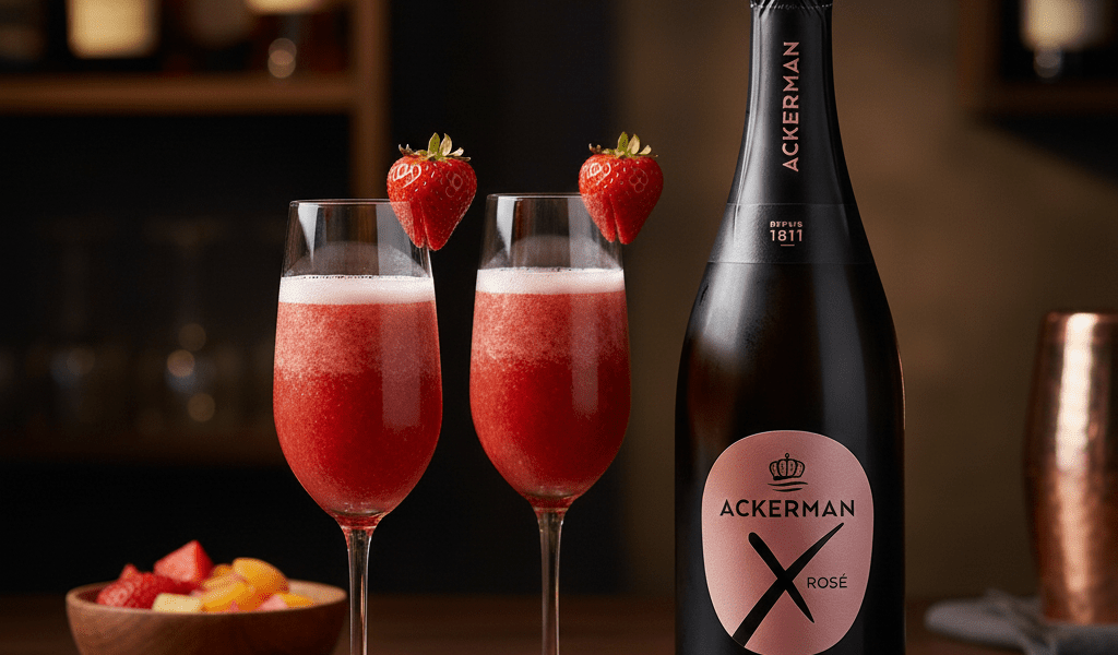 Cocktail Rossini bulles